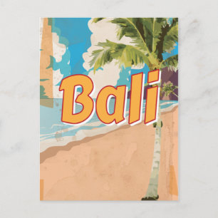 Carte Postale poster de voyage Bali Vintage