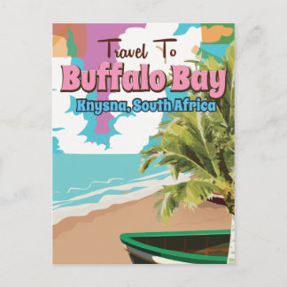 Carte Postale Poster de voyage de Buffalo Bay Afrique du Sud