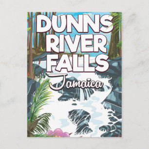 Carte Postale Poster de voyage de Dunn's River Falls Jamaïque