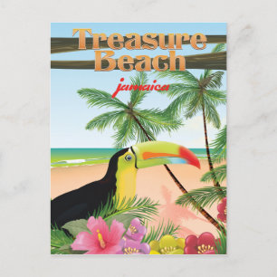 Carte Postale Poster de voyage de Treasure Beach Jamaïque