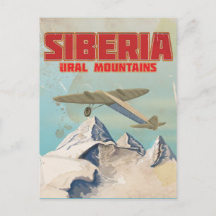 Carte Postale poster de voyage des montagnes de Sibérie