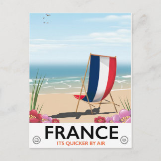 Carte Postale poster de voyage en bord de mer France