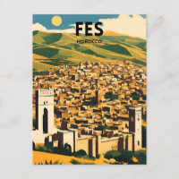 Poster de voyage Fes Maroc