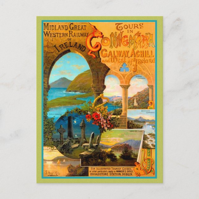 Carte Postale Poster de voyage Galway (Devant)