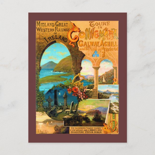 Carte Postale Poster de voyage Galway (Devant)