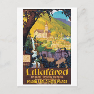 Carte Postale Poster de voyage hongrois de Lillafured