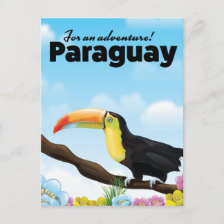 Carte Postale poster de voyage Paraguay Toucan