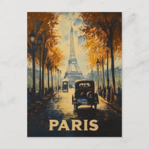 Carte Postale Poster de voyage Paris des années 1930 vintage Tou