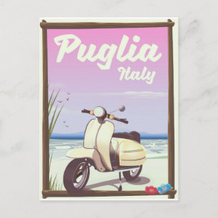 Carte Postale Poster de Voyage Puglia Italie.