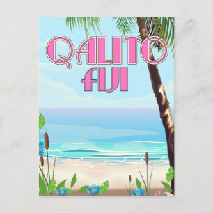 Carte Postale poster de voyage Qalito Fiji