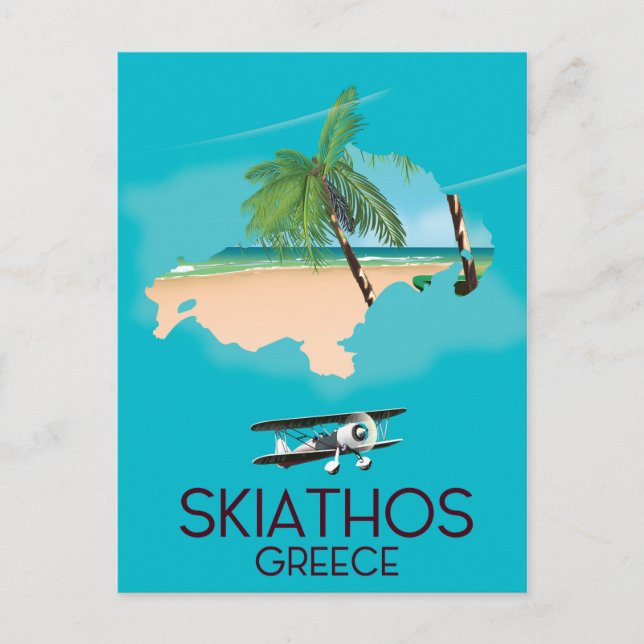 Carte Postale poster de voyage Skiathos Grèce (Devant)