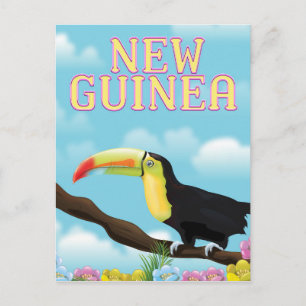 Carte Postale Poster de voyage Toucan en Nouvelle-Guinée