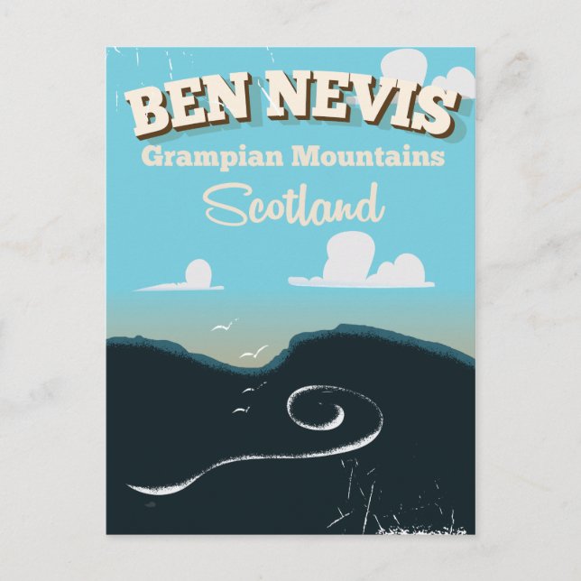 Carte Postale poster de voyage vintage Ben Nevis (Devant)