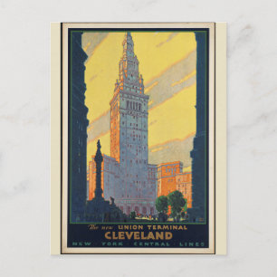 Carte Postale Poster de voyage vintage Cleveland Ohio