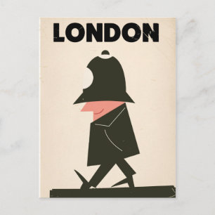 Carte Postale poster de voyage vintage London Policeman