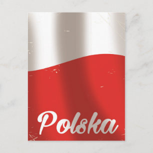 Carte Postale Poster de voyage vintage Polska, Pologne