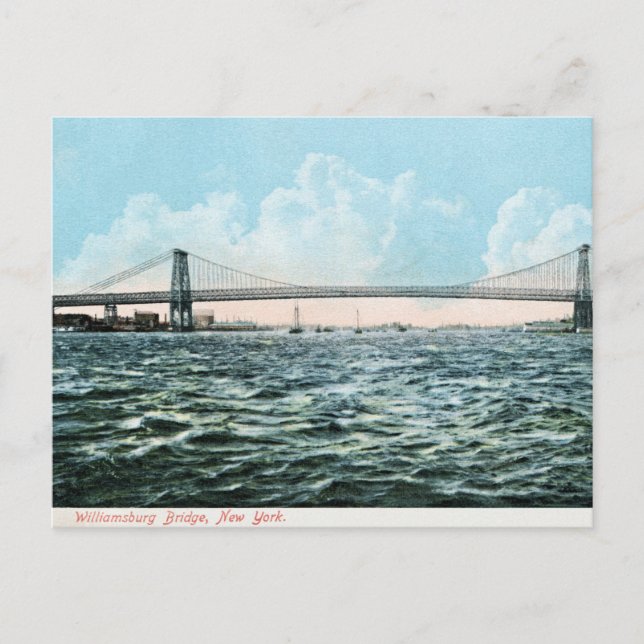 Carte Postale Poster de Williamsburg bridge 1904 New York (Devant)