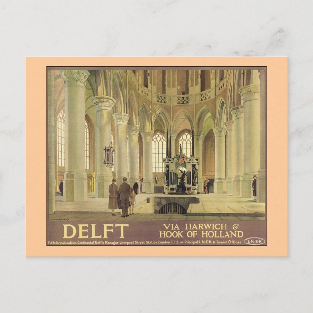 Carte Postale Poster Delft LNER (Devant)
