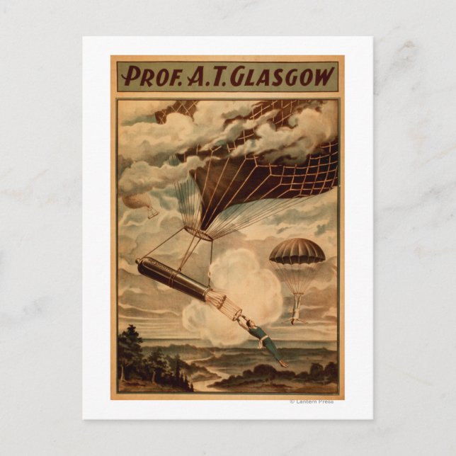 Carte Postale Poster du Cirque de Glasgow Hot Air Balloon (Devant)