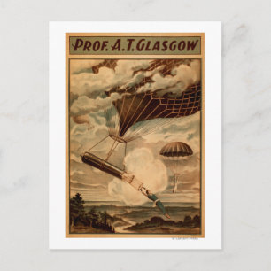 Carte Postale Poster du Cirque de Glasgow Hot Air Balloon
