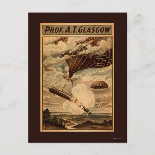 Carte Postale Poster du Cirque de Glasgow Hot Air Balloon (Devant)