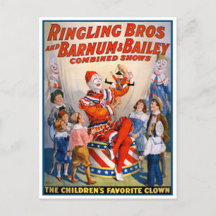Carte Postale Poster du cirque Ringling Bros et Barnum & Bailey
