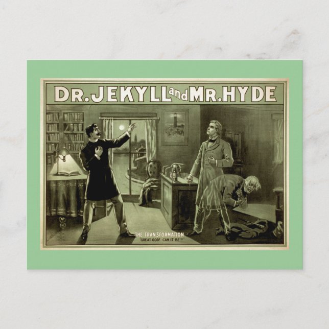 Carte Postale Poster du Dr Jekyll Théâtre Vintage (Devant)