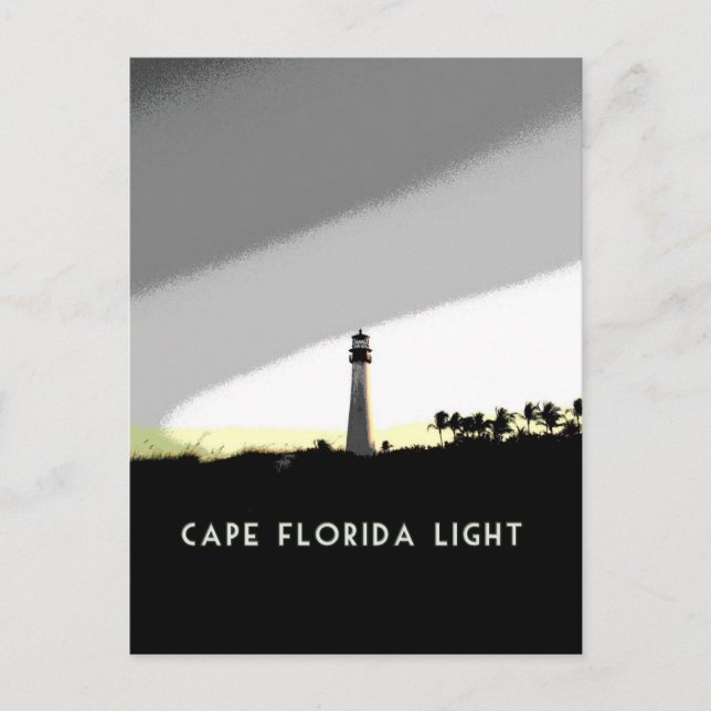 Carte Postale Poster du phare du Cap Florida (Devant)