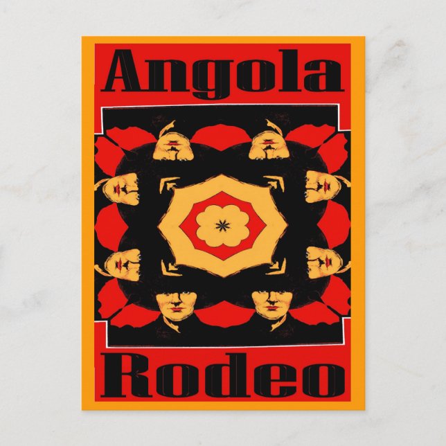 Carte Postale Poster du rodéo angolais (Devant)