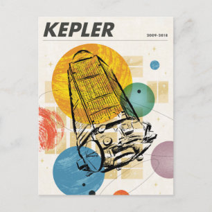 Carte Postale Poster du télescope spatial Kepler.