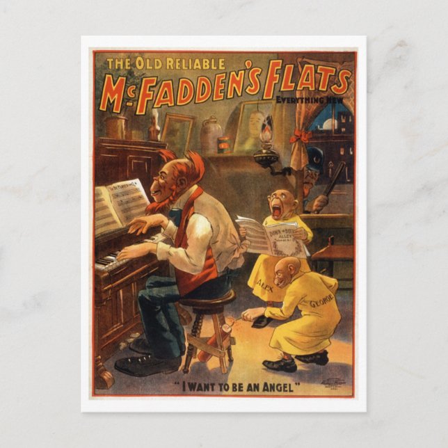 Carte Postale Poster du Théâtre Vintage McFadden's Flats (Devant)