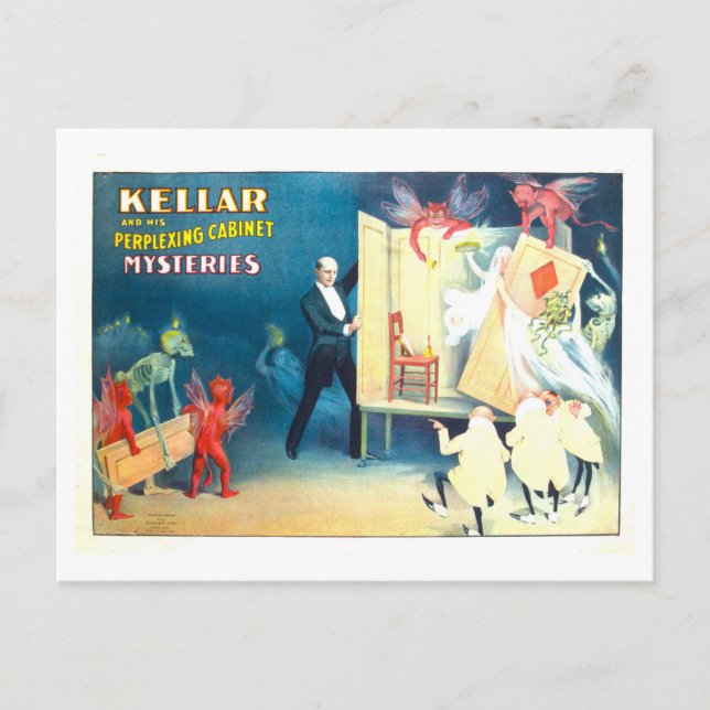 Carte Postale Poster du Théâtre vintage : Mystères du Cabinet Ke (Devant)