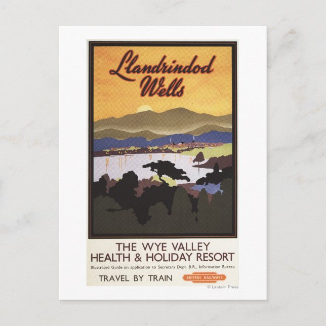 Carte Postale Poster du train britannique Wye Valley Resort (Devant)