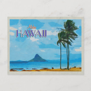 Carte Postale Poster du Vintage voyage Casquette chinois Hawaii