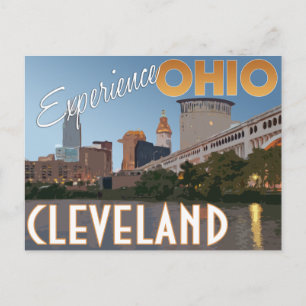Carte Postale Poster du Vintage voyage Cleveland Ohio Midwest