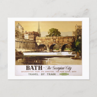 Carte Postale Poster du Vintage voyage des Chemins de fer Bath B