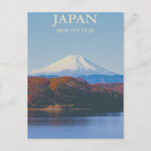 Carte Postale Poster du Vintage voyage du Mont Fuji Japon