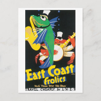 Carte Postale Poster du Vintage voyage Frolics East Coast