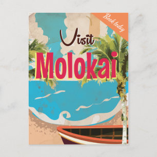 Carte Postale Poster du Vintage voyage Molokai