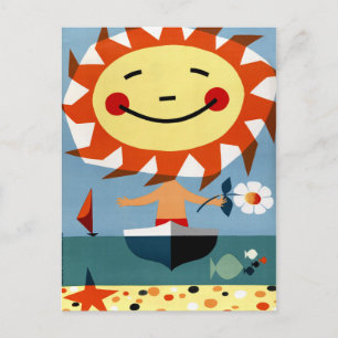 Carte Postale Poster du Vintage voyage portugais restauré