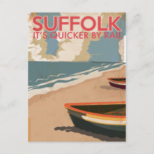 Carte Postale Poster du Vintage voyage Suffolk England