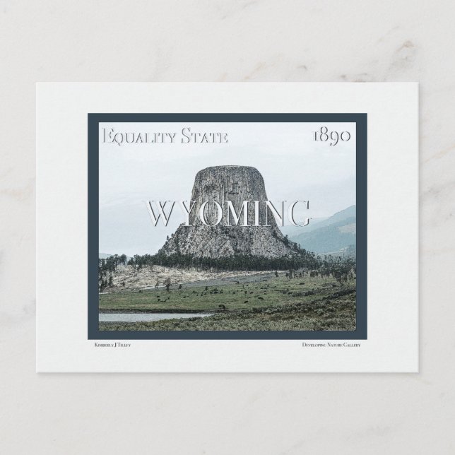 Carte Postale Poster du Wyoming (Devant)