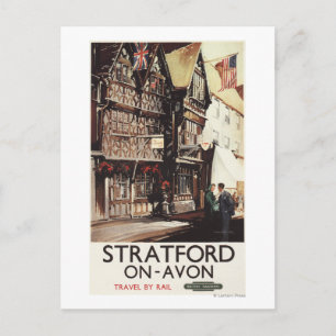 Carte Postale Poster ferroviaire Garrick Inn and Harvard House