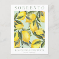 Poster italien imprimé citron