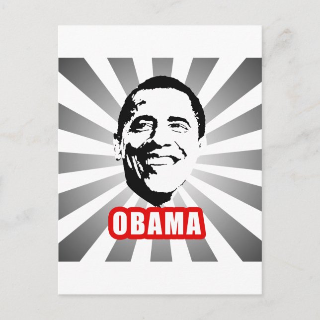 Carte Postale Poster Obama (Devant)