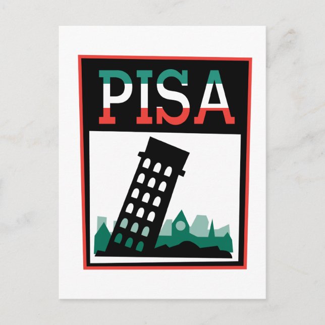 Carte Postale Poster Pisa (Devant)