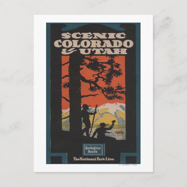 Carte Postale Poster pittoresque Colorado & Utah Travel (Devant)