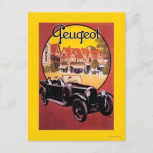 Carte Postale Poster promotionnel de Peugeot Automobile