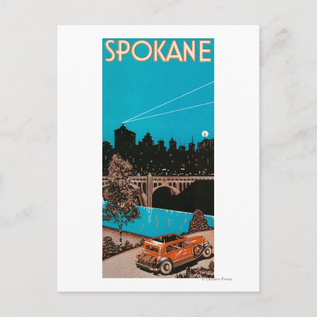 Carte Postale Poster publicitaire Spokane #1Spokane, WA (Devant)