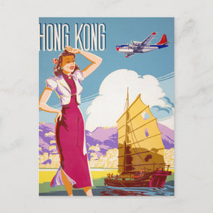 Carte Postale Poster publicitaire vintage Northwest Airlines